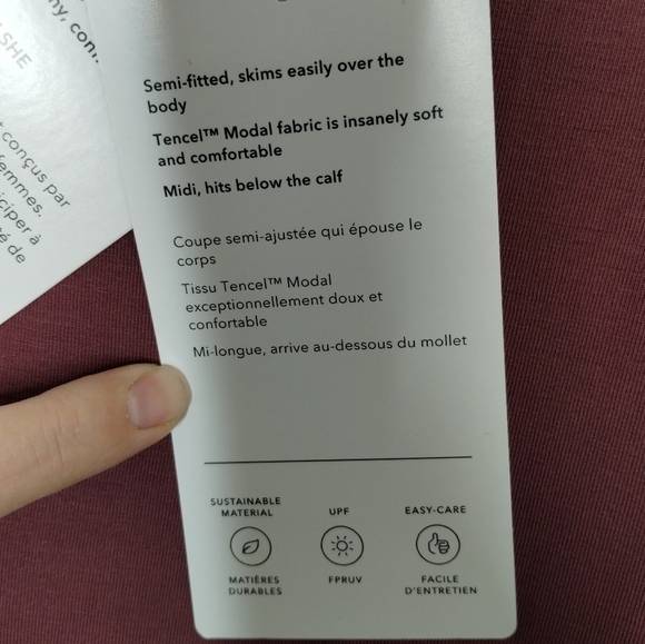 Athleta Mauve Midi Dress - Picture 7 of 11